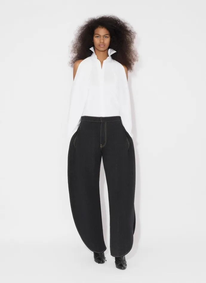 Alaa Tops and Shirts BALLOON SLEEVE SHIRT IN COTTON POPLIN White 8211 Women