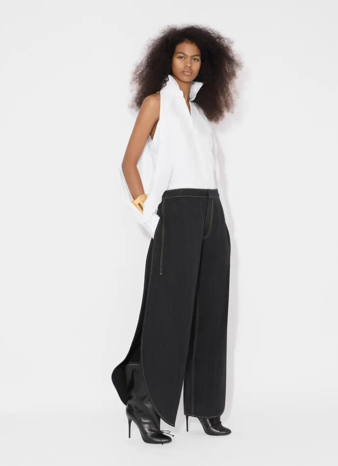 Alaa Tops and Shirts BALLOON SLEEVE SHIRT IN COTTON POPLIN White 8211 Women