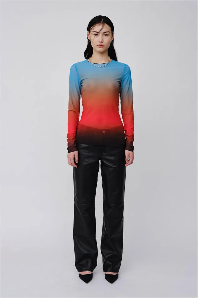Alba Gradient 8211 Gradient Red Women Won Hundred Shirts and Blouses