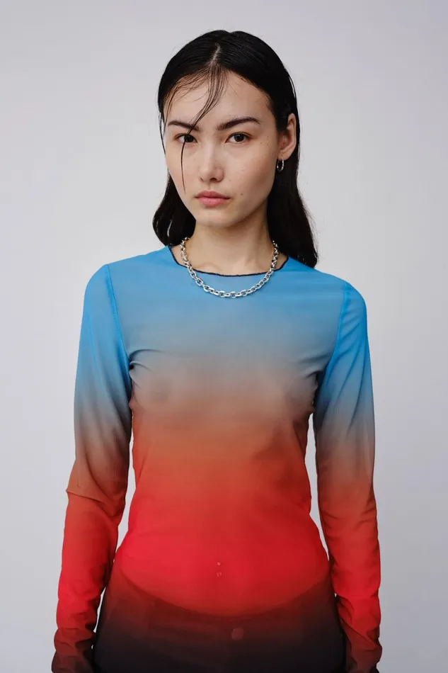 Alba Gradient 8211 Gradient Red Women Won Hundred Shirts and Blouses