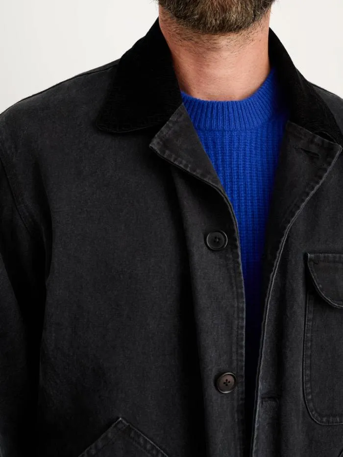 Alex Mill Jackets Coats Frontier Jacket In Recycled Canvas Washed Black 8211 Men