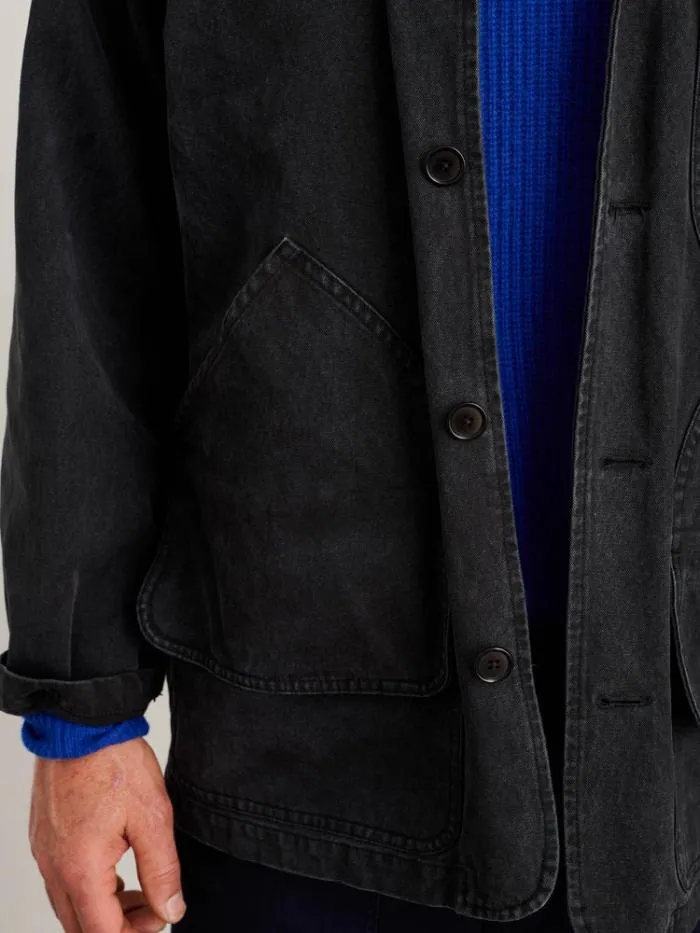 Alex Mill Jackets Coats Frontier Jacket In Recycled Canvas Washed Black 8211 Men