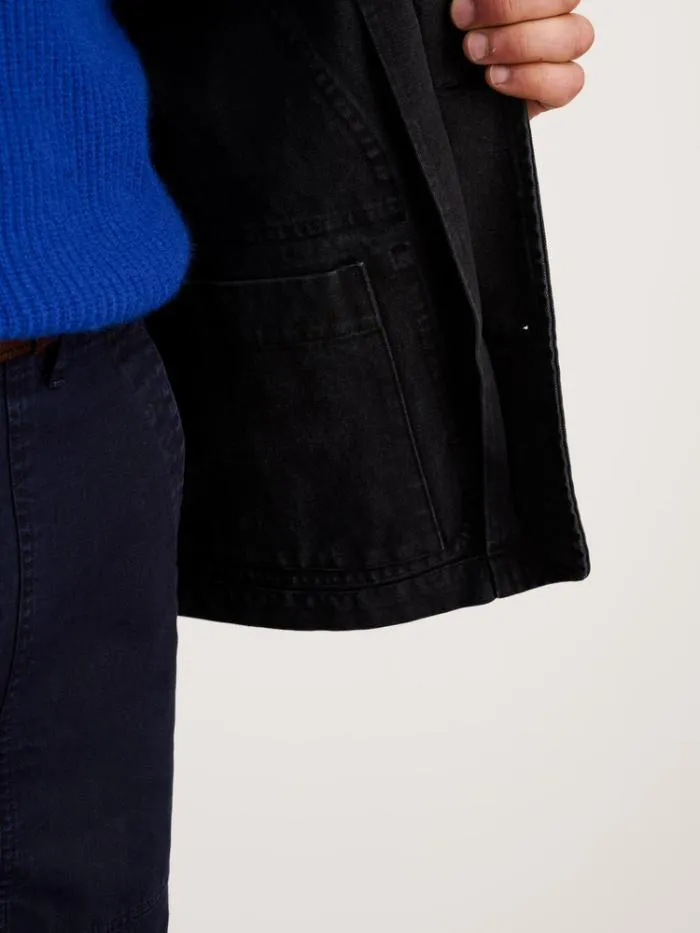 Alex Mill Jackets Coats Frontier Jacket In Recycled Canvas Washed Black 8211 Men