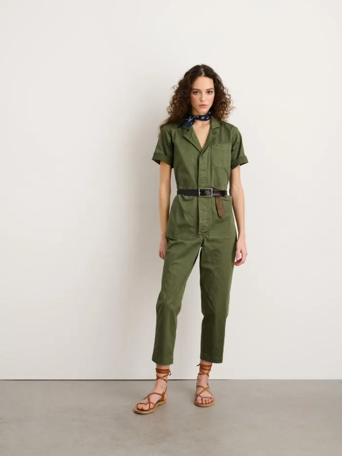 Alex Mill Jumpsuits Standard Short Sleeve Jumpsuit Faded Olive 8211 Women