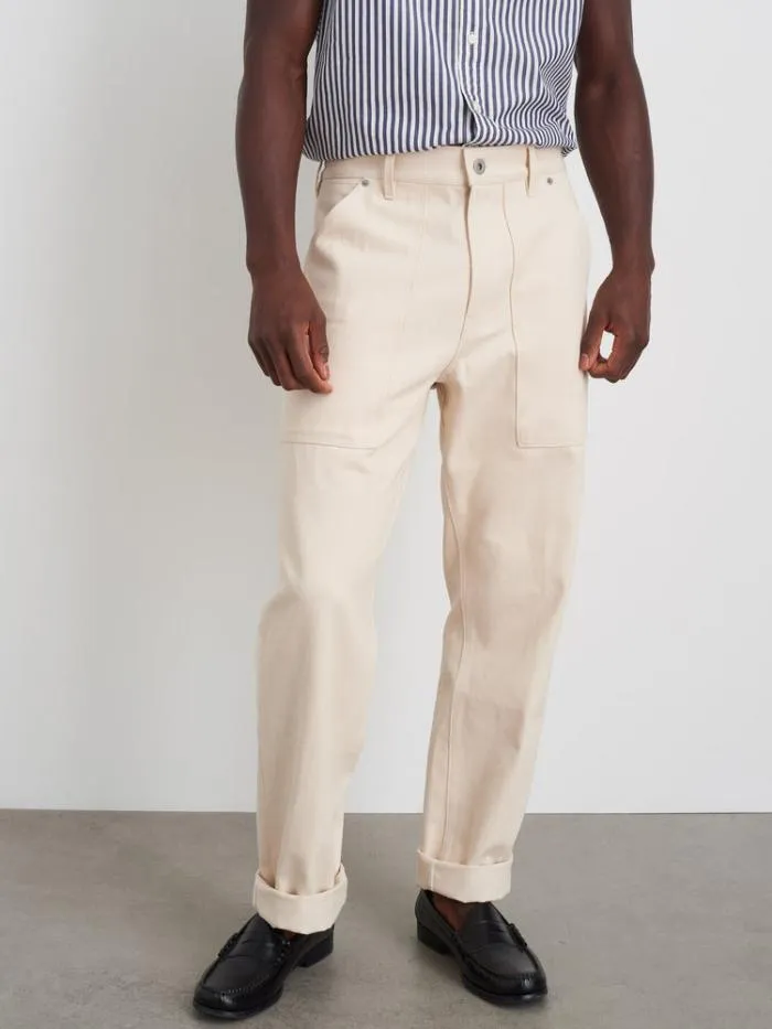 Alex Mill Pants Painter Pant In Recycled Denim Natural 8211 Men