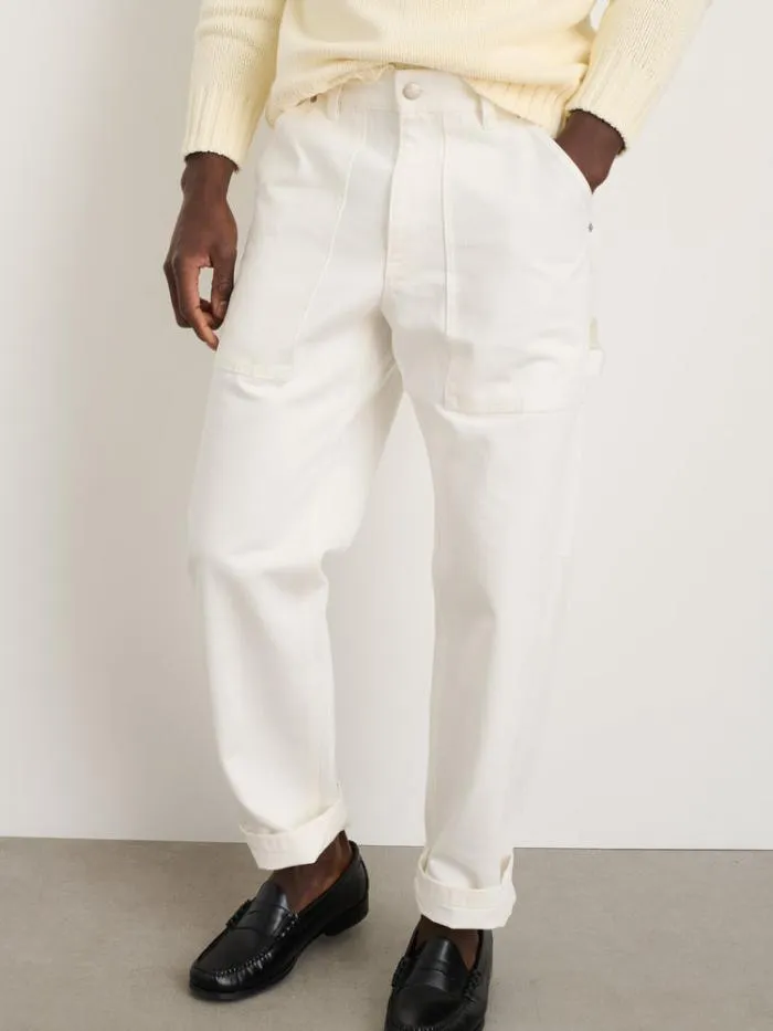 Alex Mill Pants Painter Pant In White Denim 8211 Men