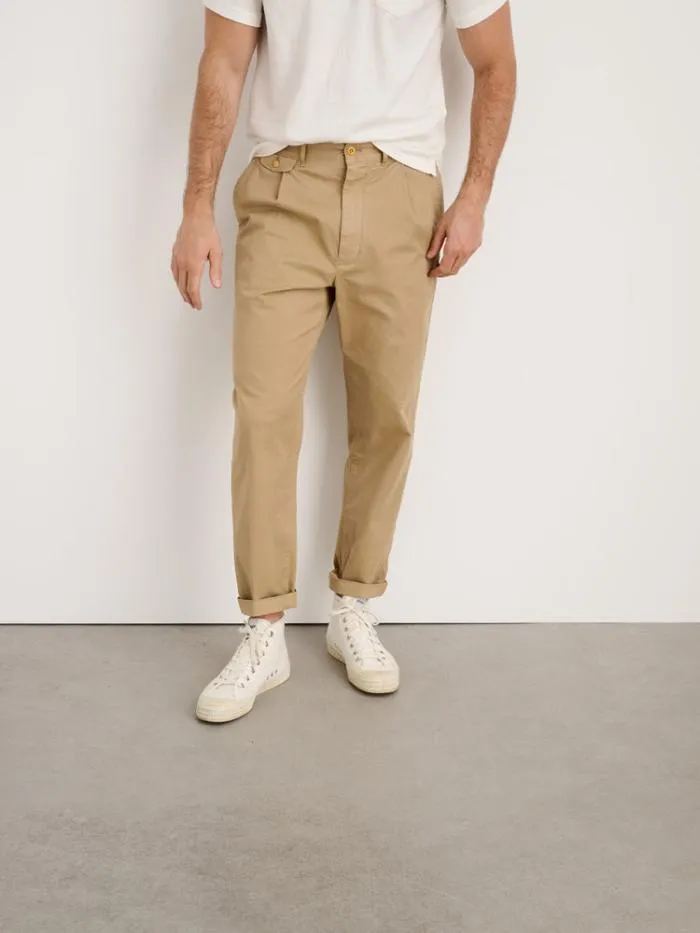 Alex Mill Pants Standard Pleated Pant In Chino Vintage Khaki 8211 Men