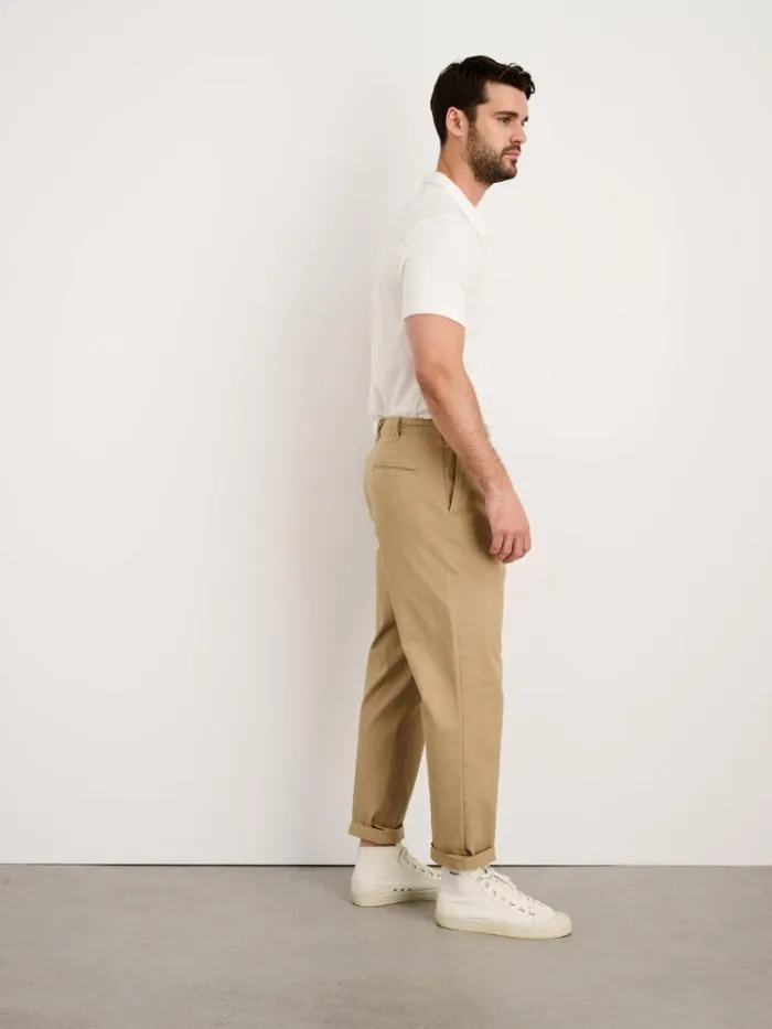Alex Mill Pants Standard Pleated Pant In Chino Vintage Khaki 8211 Men