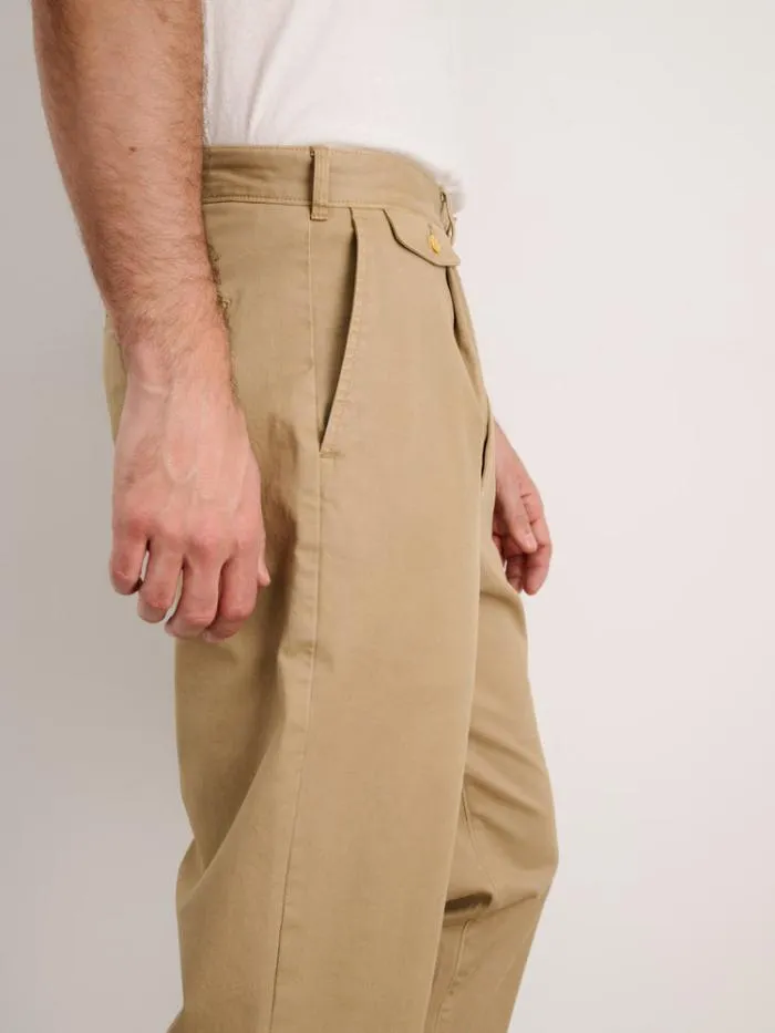 Alex Mill Pants Standard Pleated Pant In Chino Vintage Khaki 8211 Men