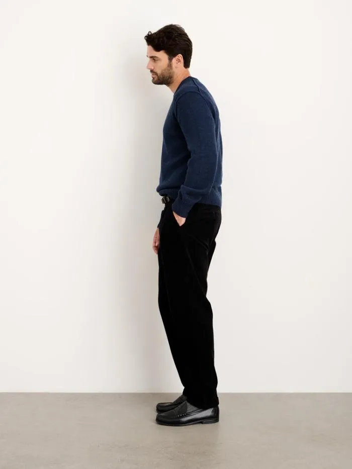 Alex Mill Pants Standard Pleated Pant In Corduroy Long Inseam Black 8211 Men