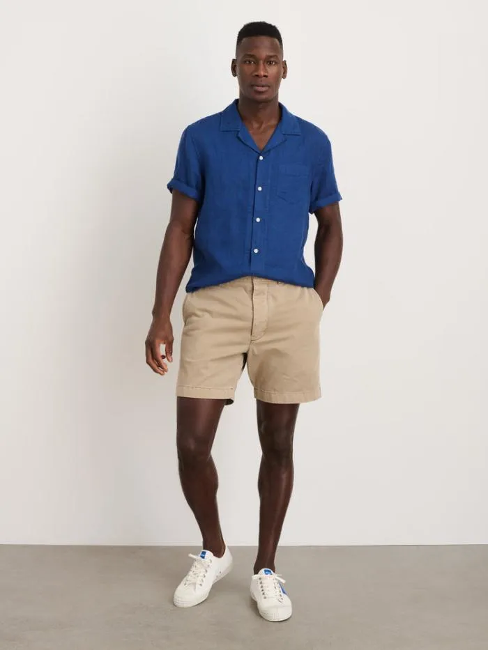 Alex Mill Shirts Camp Shirt In Linen French Navy 8211 Men
