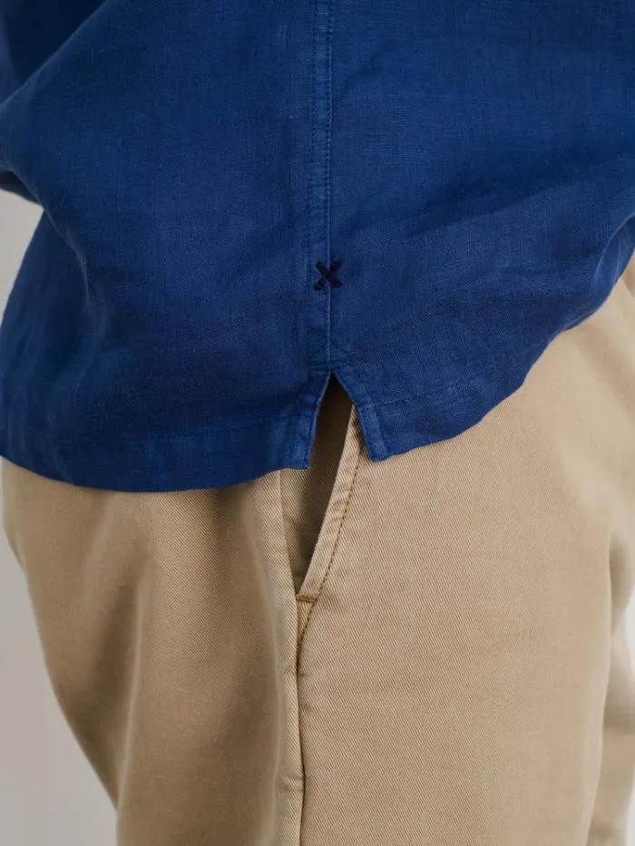 Alex Mill Shirts Camp Shirt In Linen French Navy 8211 Men