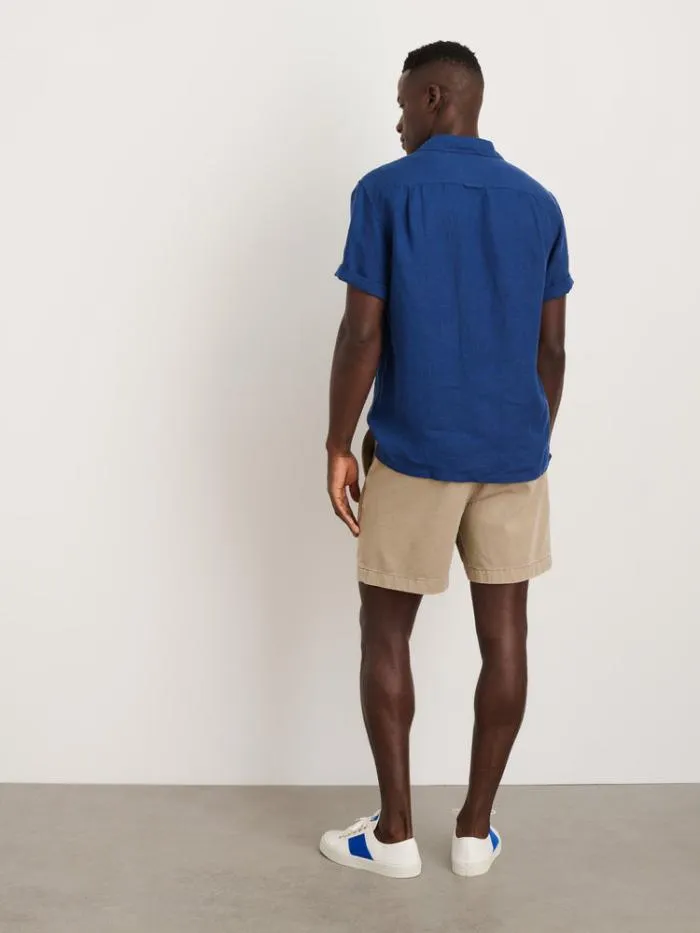 Alex Mill Shirts Camp Shirt In Linen French Navy 8211 Men