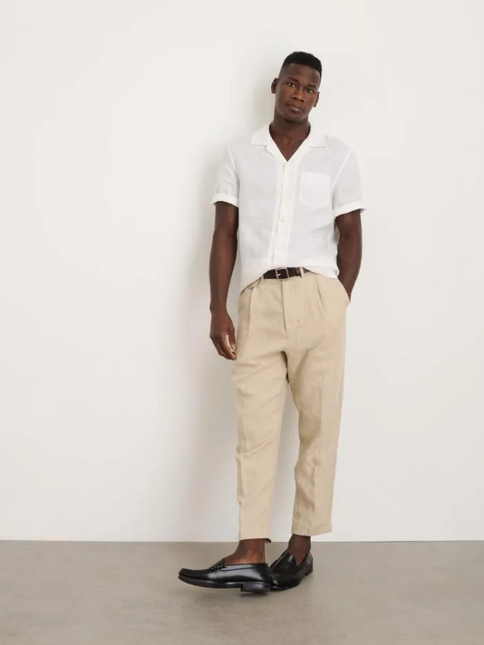 Alex Mill Shirts Camp Shirt In Linen White 8211 Men