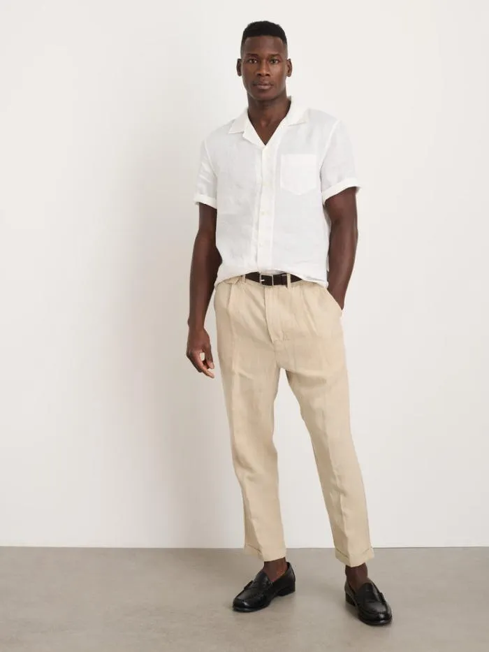 Alex Mill Shirts Camp Shirt In Linen White 8211 Men