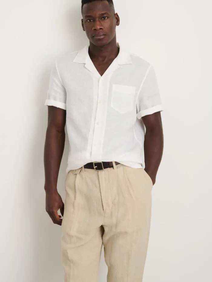 Alex Mill Shirts Camp Shirt In Linen White 8211 Men