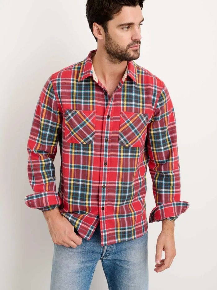 Alex Mill Shirts Chore Shirt In Red Plaid Flannel 8211 Men