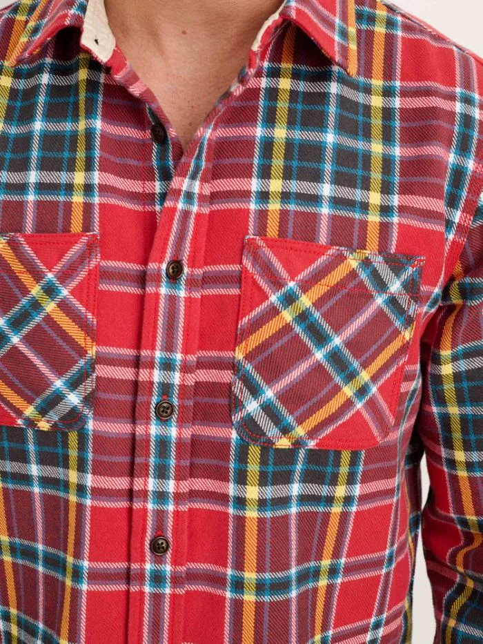 Alex Mill Shirts Chore Shirt In Red Plaid Flannel 8211 Men