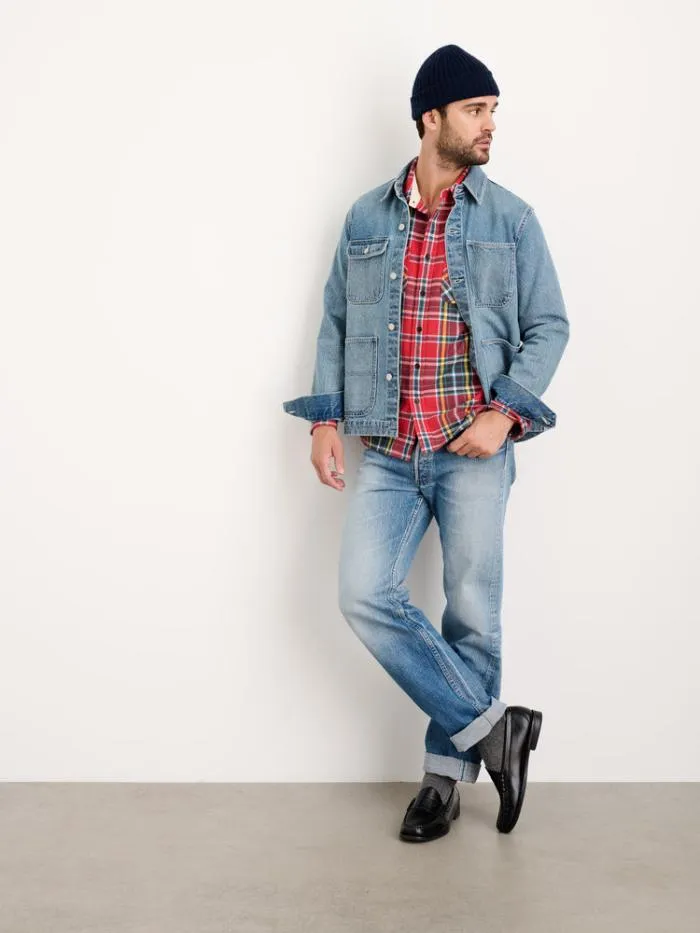 Alex Mill Shirts Chore Shirt In Red Plaid Flannel 8211 Men