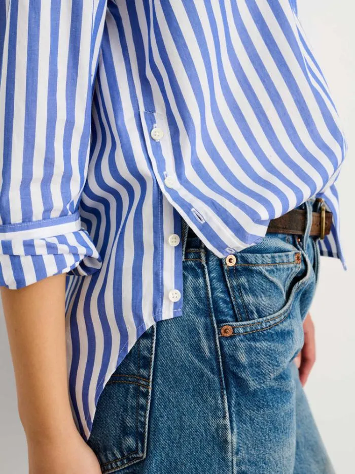 Alex Mill Shirts Tops Jo Striped Shirt In Cotton Bluewhite 8211 Women