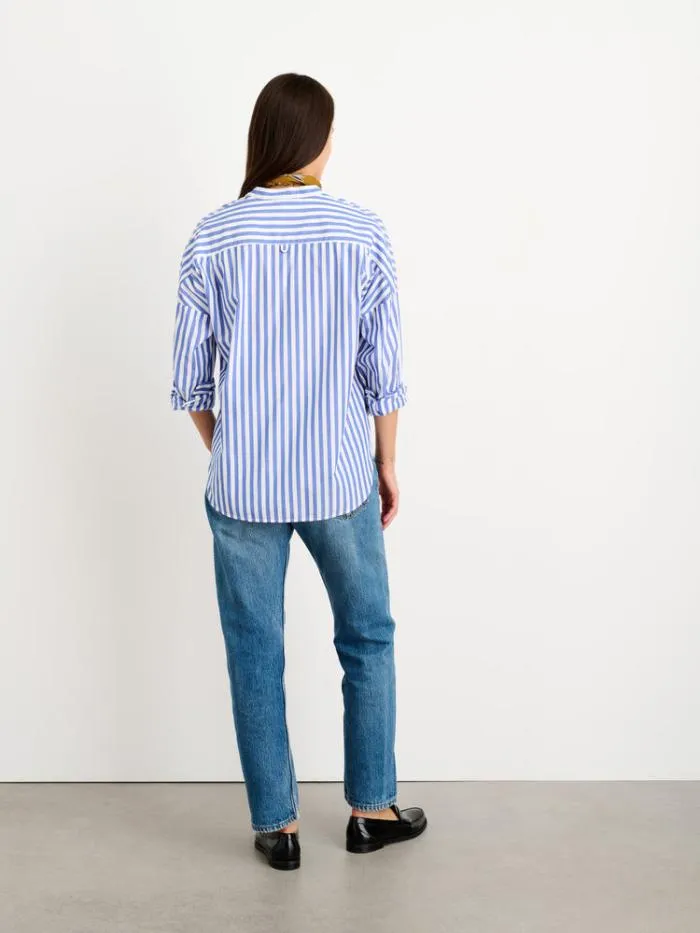 Alex Mill Shirts Tops Jo Striped Shirt In Cotton Bluewhite 8211 Women