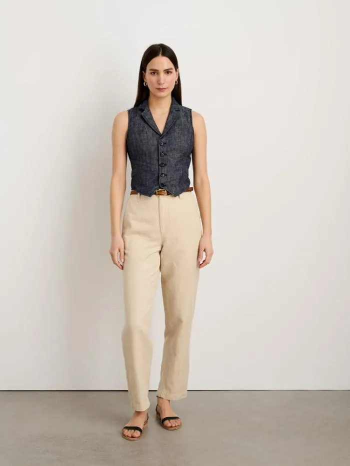 Alex Mill Shirts Tops Suitish Vest In Linen Herringbone 8211 Women