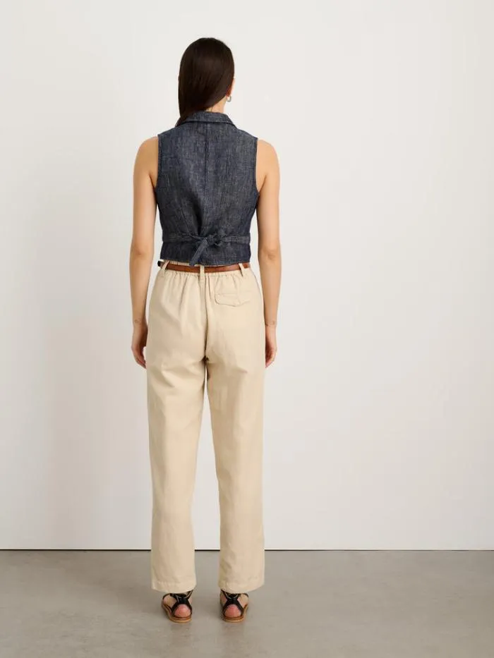 Alex Mill Shirts Tops Suitish Vest In Linen Herringbone 8211 Women