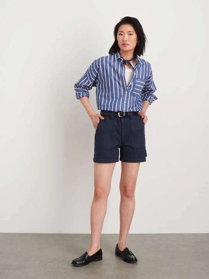 Alex Mill Shorts Phoebe Shorts In Recycled Denim Navy 8211 Women
