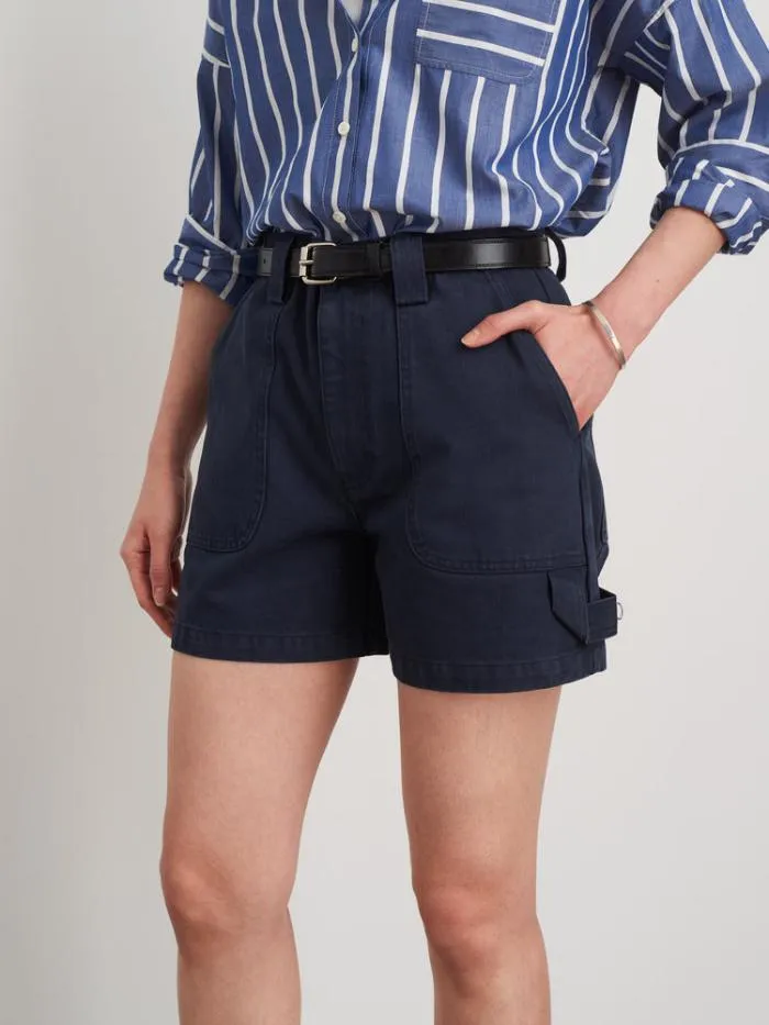 Alex Mill Shorts Phoebe Shorts In Recycled Denim Navy 8211 Women