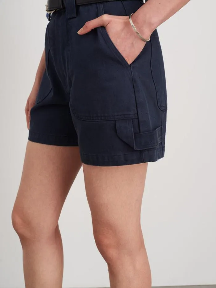 Alex Mill Shorts Phoebe Shorts In Recycled Denim Navy 8211 Women