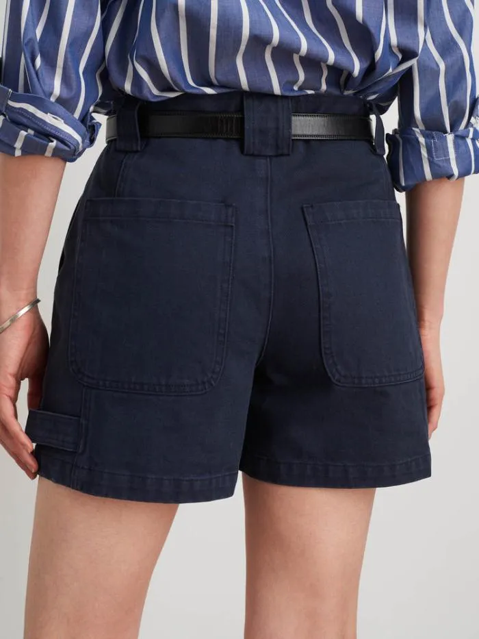 Alex Mill Shorts Phoebe Shorts In Recycled Denim Navy 8211 Women