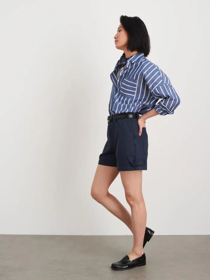 Alex Mill Shorts Phoebe Shorts In Recycled Denim Navy 8211 Women