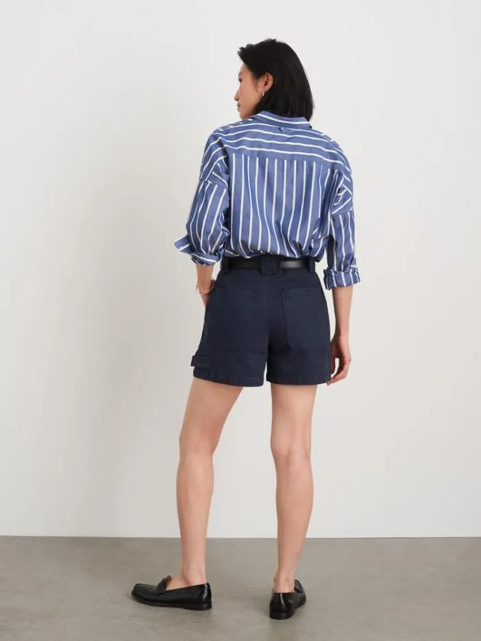 Alex Mill Shorts Phoebe Shorts In Recycled Denim Navy 8211 Women