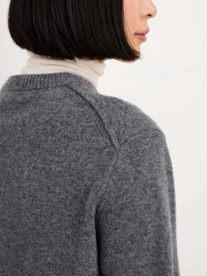 Alex Mill Sweaters Becca Embroidered Cardigan In Wool Grey Combo 8211 Women