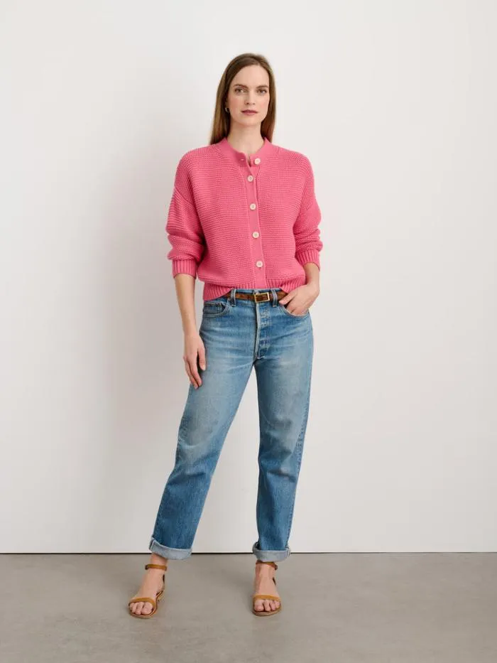 Alex Mill Sweaters Nico Cardigan In Cotton Rouge 8211 Women
