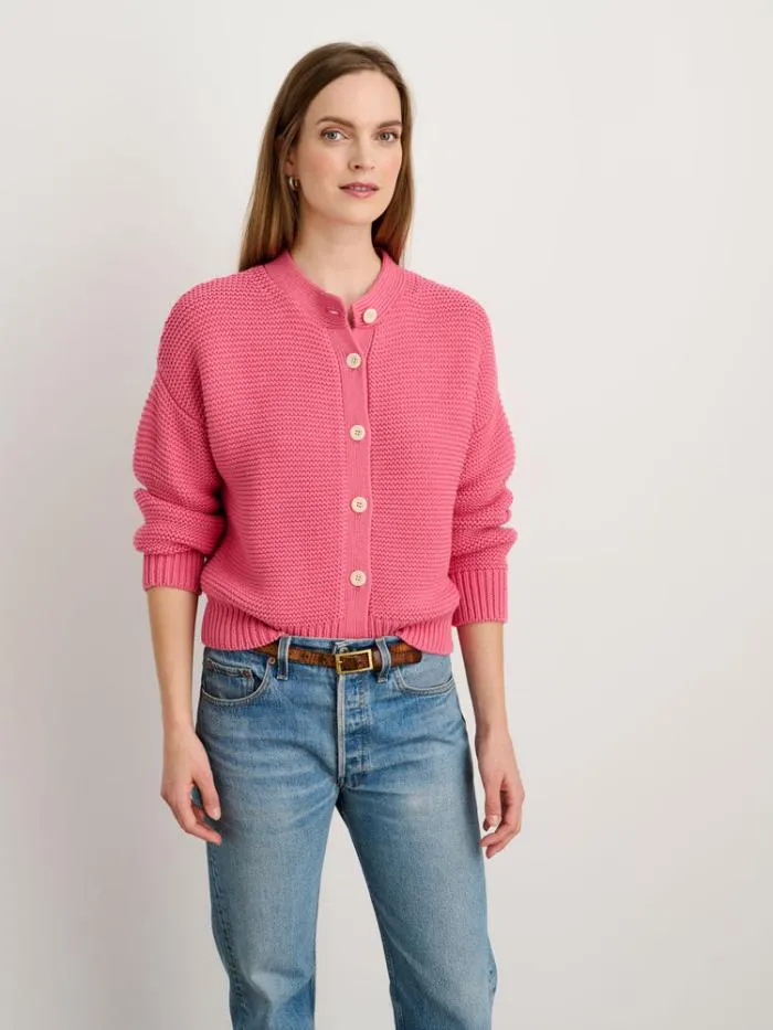 Alex Mill Sweaters Nico Cardigan In Cotton Rouge 8211 Women