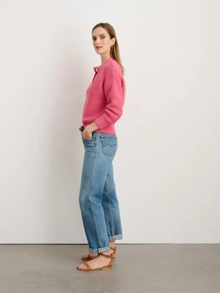Alex Mill Sweaters Nico Cardigan In Cotton Rouge 8211 Women