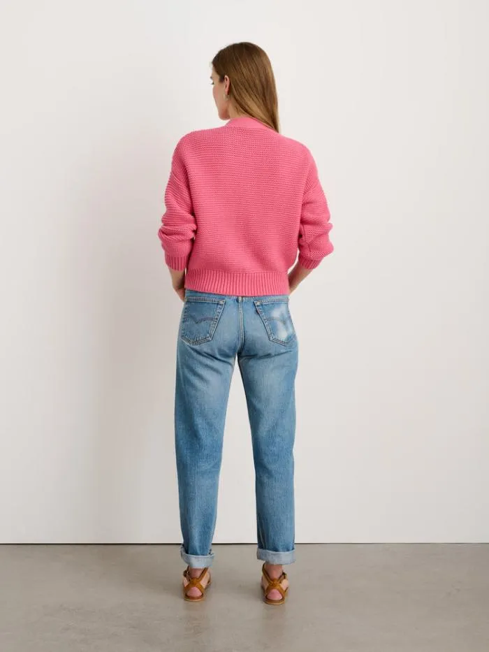 Alex Mill Sweaters Nico Cardigan In Cotton Rouge 8211 Women