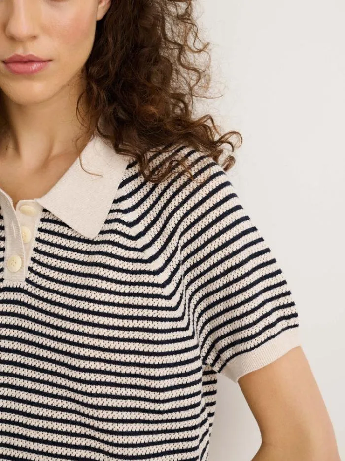 Alex Mill Sweaters Zoe Polo Sweater In Stripe 8211 Women