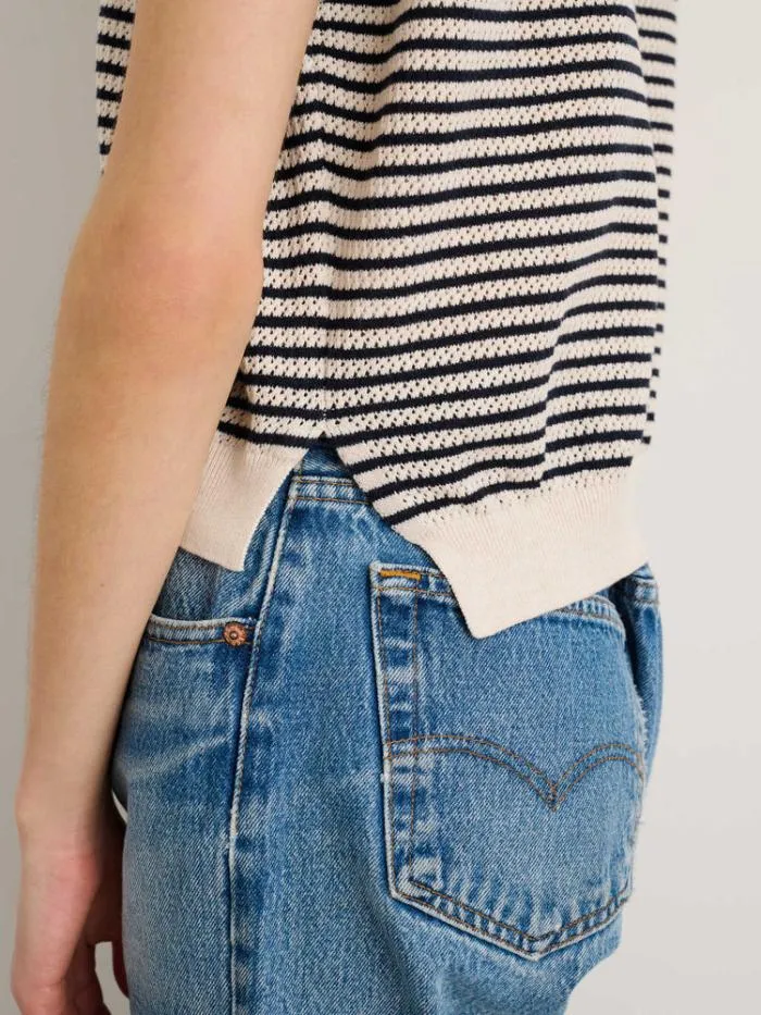 Alex Mill Sweaters Zoe Polo Sweater In Stripe 8211 Women