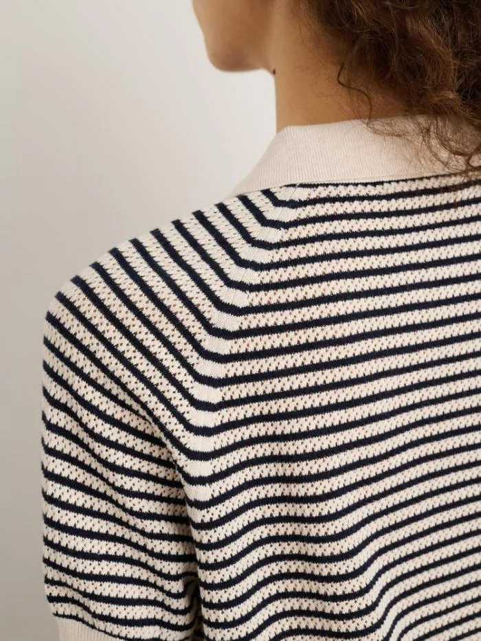 Alex Mill Sweaters Zoe Polo Sweater In Stripe 8211 Women