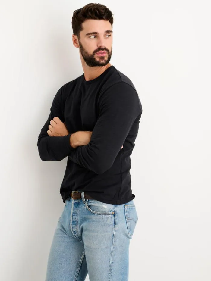 Alex Mill Tees Polos Standard Long Sleeve TShirt In Slub Cotton Black 8211 Men Alex Mill Tees Polos Standard Long Sleeve TShirt In Slub Cotton Black 8211 Men