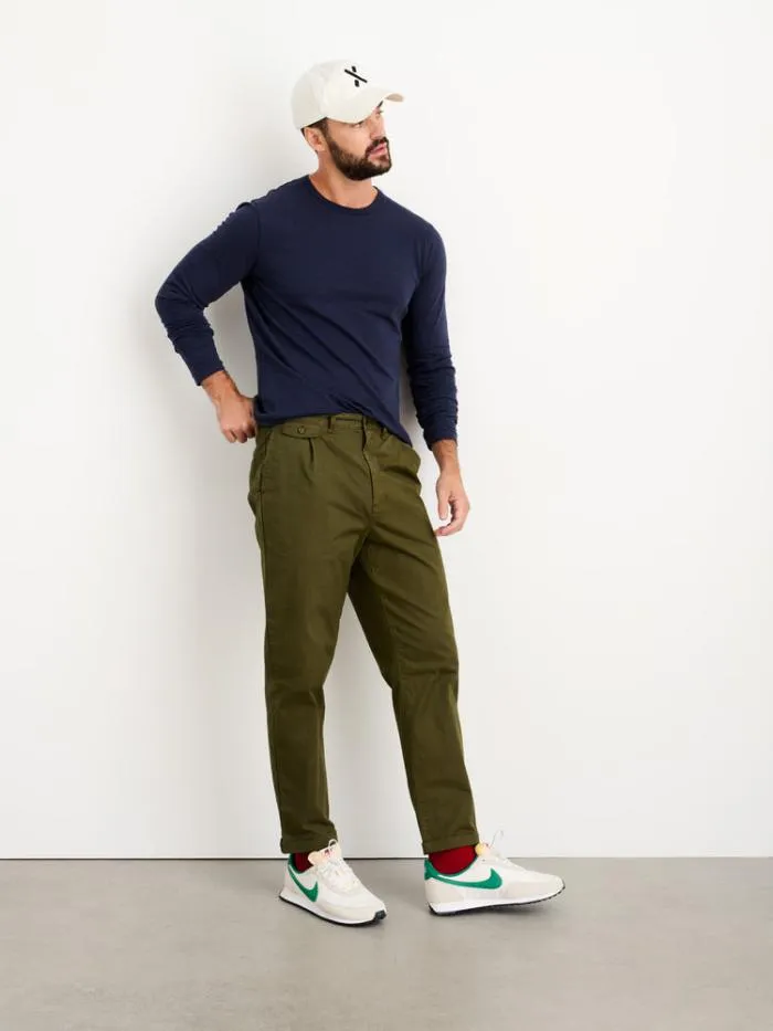 Alex Mill Tees Polos Standard Long Sleeve TShirt In Slub Cotton Navy 8211 Men