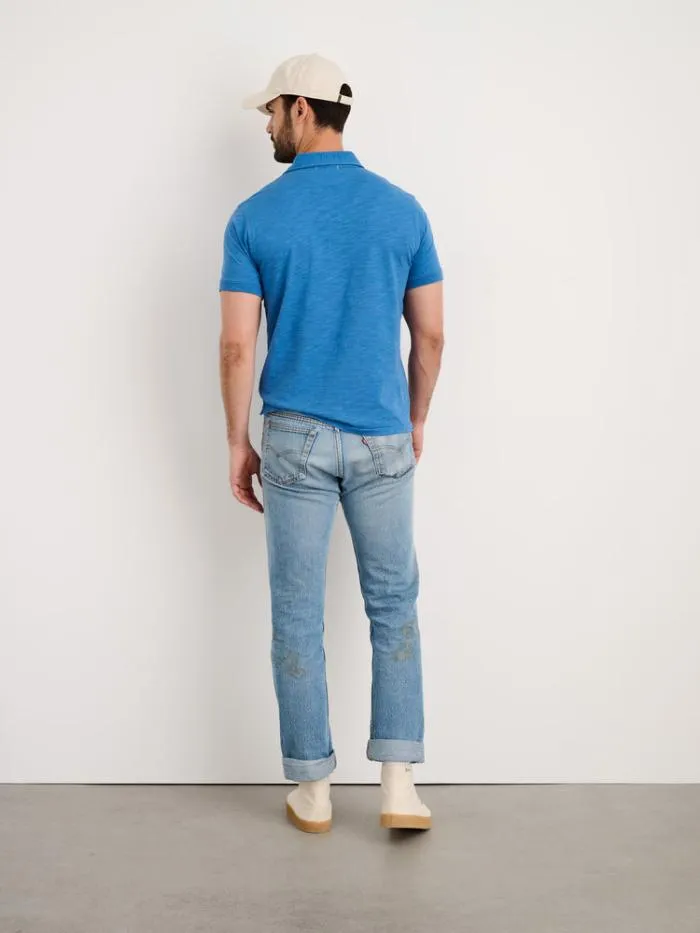 Alex Mill Tees Polos Standard Slub Cotton Polo Aegean Blue 8211 Men