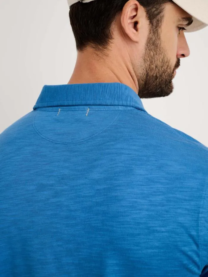 Alex Mill Tees Polos Standard Slub Cotton Polo Aegean Blue 8211 Men