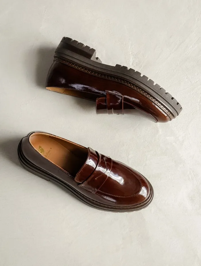 Amalia Ganache Women Bobbies Loafers and Derbies