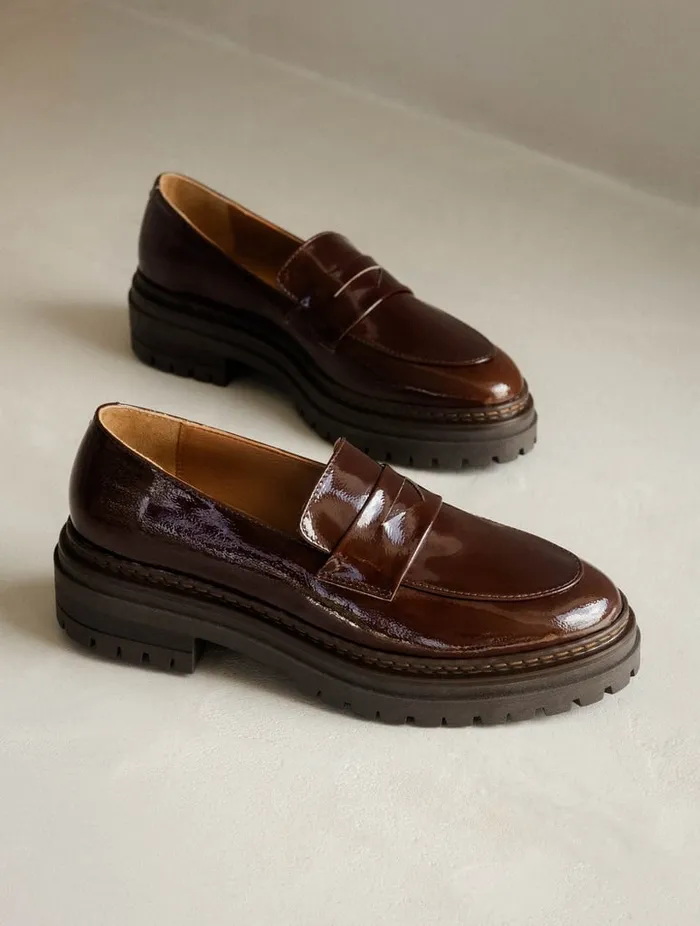 Amalia Ganache Women Bobbies Loafers and Derbies Amalia Ganache Women Bobbies Loafers and Derbies