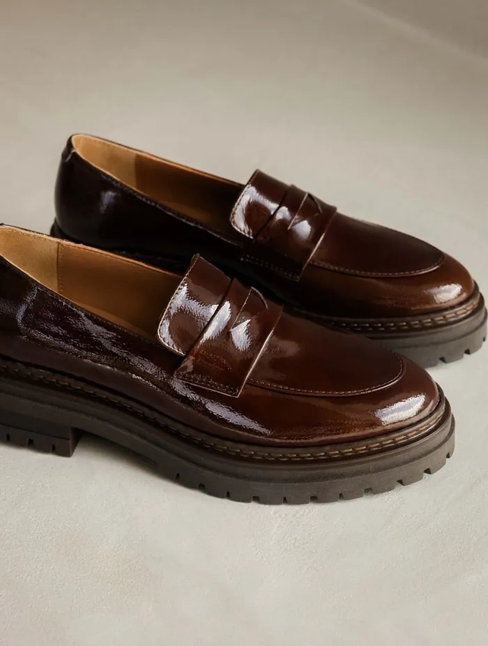 Amalia Ganache Women Bobbies Loafers and Derbies Amalia Ganache Women Bobbies Loafers and Derbies