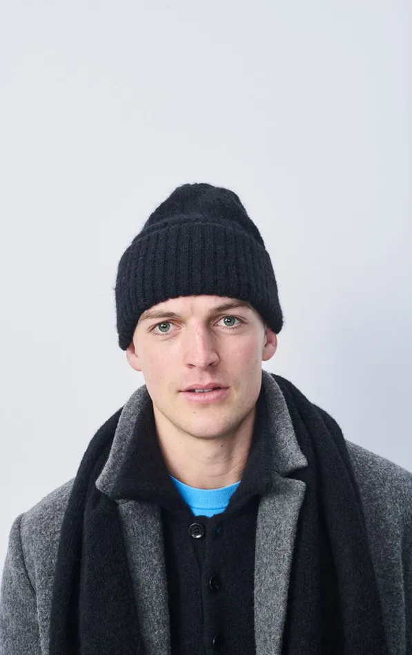 American Vintage Beanies and Caps WomenMen Beanie East Black American Vintage Beanies and Caps WomenMen Beanie East Black