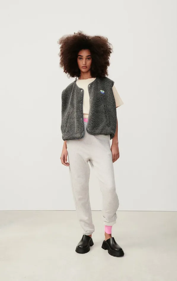 American Vintage Jackets and Blazers Women Jacket Hoktown Melange Charcoal American Vintage Jackets and Blazers Women Jacket Hoktown Melange Charcoal
